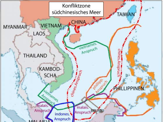 Konfliktzone südchinesisches Meer