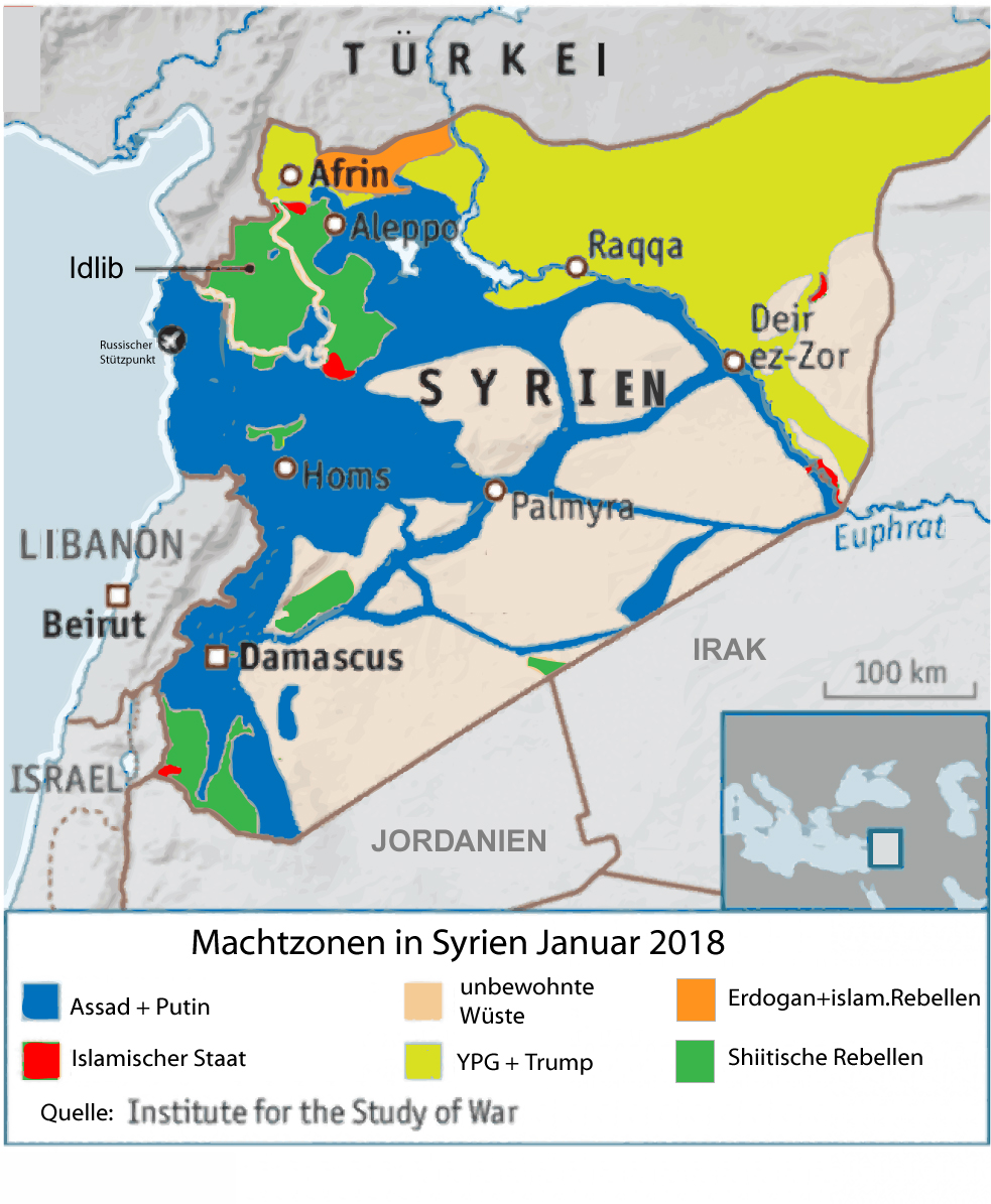 Syrienkrieg Januar 2018