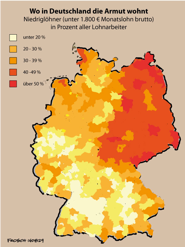 Wo in Deutschland die Armut wohnt