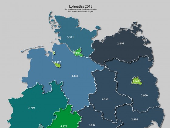 Lohnatlas Deutschland 2018