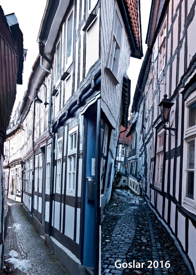 Gassen in Goslar (Bebauung aus dem 17. Jahrhundert)