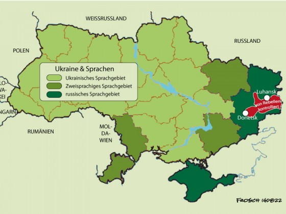 Kriegsgebiet in der Ostukraine, 18.08.2014