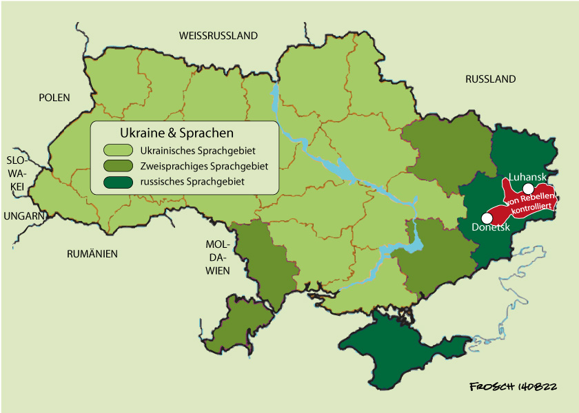Kriegsgebiet in der Ostukraine, 18.08.2014